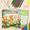 24 cartoon doodles for stress relief, warmth and comfort, and cute pet elf coloring