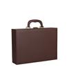 PU Leather Document Storage Box Handheld Men Suitcase Leisure Key Toolbox  Women Men
