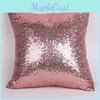 Chameleon Fabric Sequin Pillowcase With Solid Color For Living Room Decor