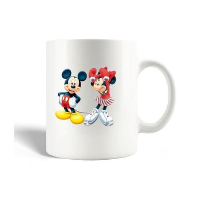 Ceramic Mug - Disney - Mickey and Minnie - 30cl - Dishwasher Safe - Child