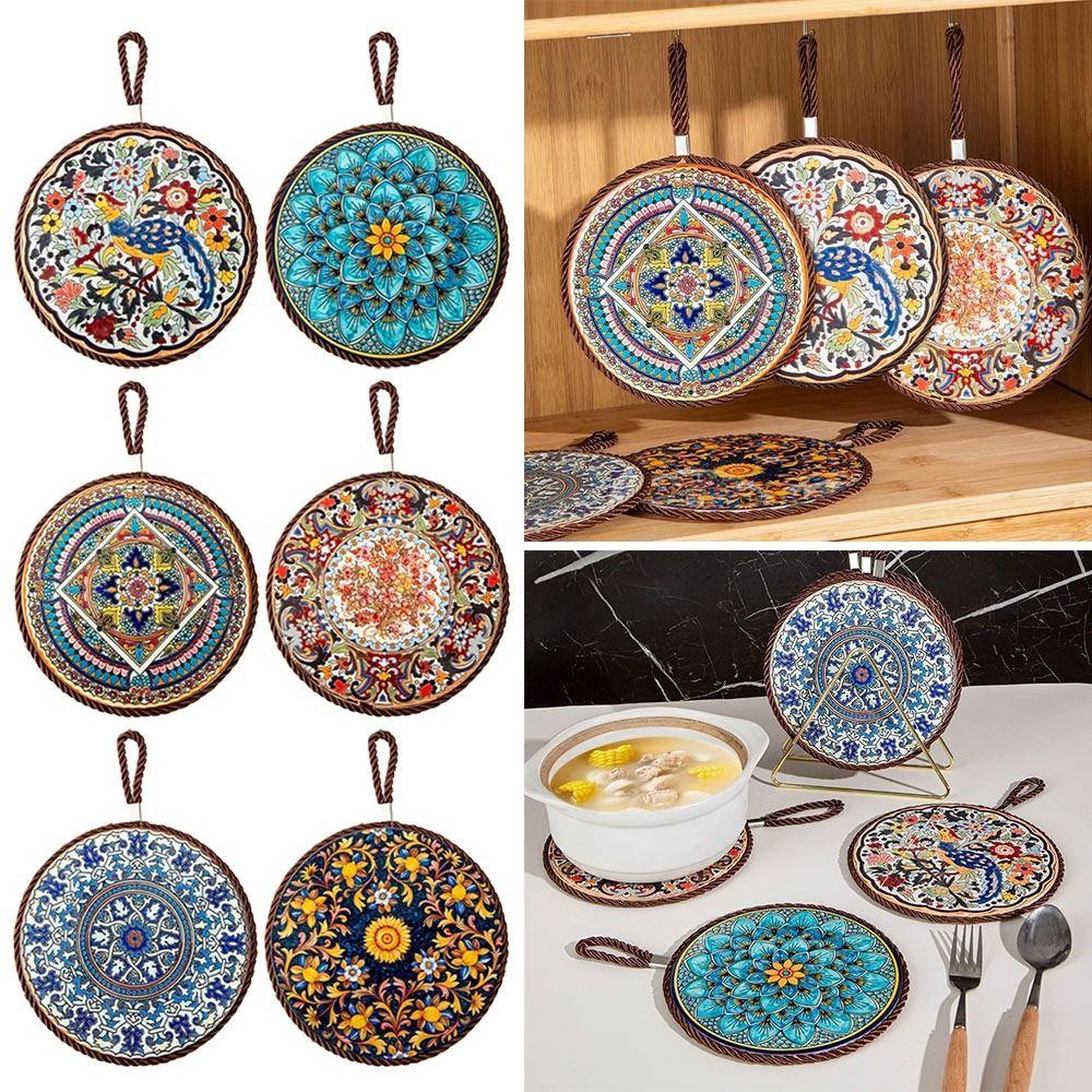 Round Coffee Coaster Anti-scalding Coffee Cup Table Mat Useful Table Placemat