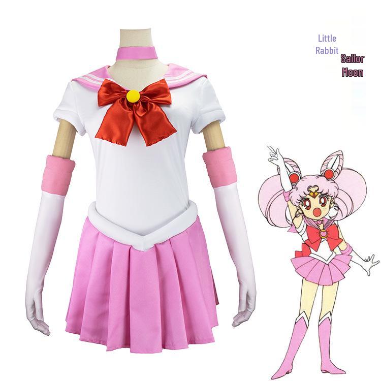 Sailor Moon Little Rabbit Cosplay Costume - Anime Role-Playing Outfit Children 130