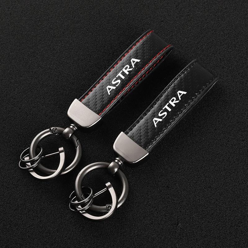 Leder Auto Schlüsselanhänger Hufeisen Schnalle Schmuck für OPEL Astra Mit Logo Auto Zubehör