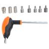 T-wrench Tools with 6/8/10/45mm TX-Star Bit Socket 60029070300 Multifunction Metal T-shaped Wrench Hand Tools