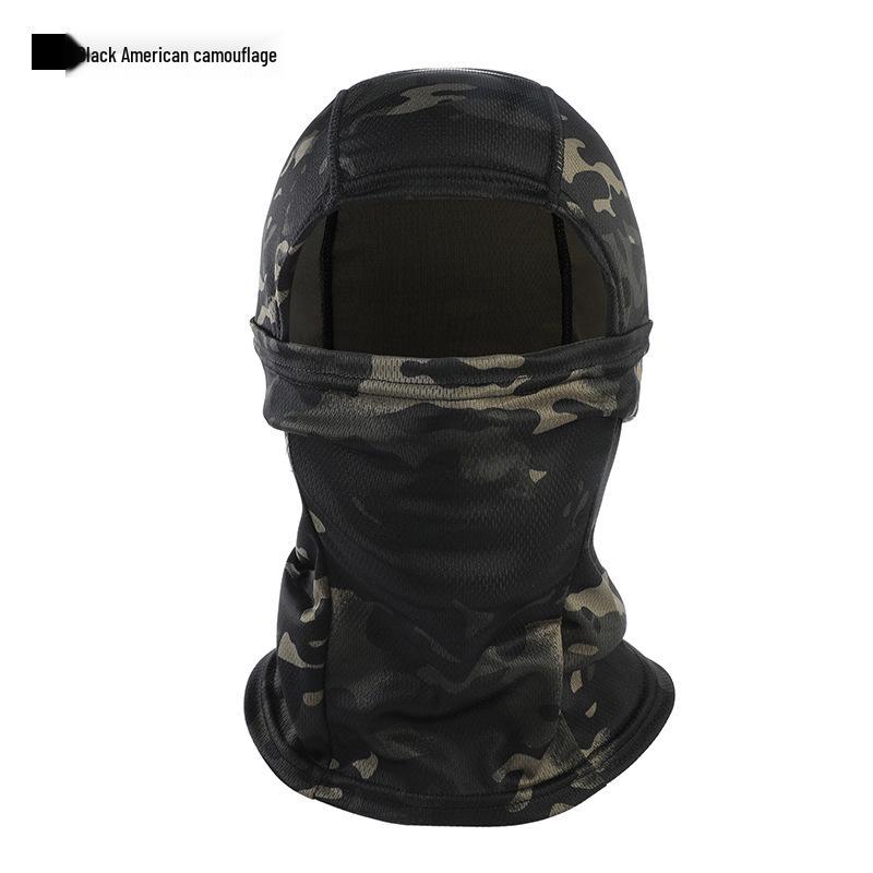 American Camouflage Cycling Balaclava - Sun Protection & Windproof Quick-Dry Face Mask for Outdoor Activities