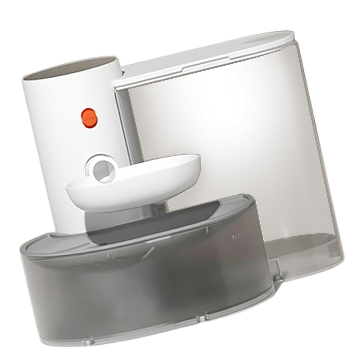 

Smart Pets Water Fountain 3L Pour-Over Automatic Pets Water Dispenser Ultra-Quiet Wireless Water Feeder for Dogs and Cats Sewage Separation білий/сірий колір
