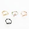 Mindfulness Breathing Necklace Opening Rings Stainless Steel Pendant Necklace Great for Meditation Practice Harmonies