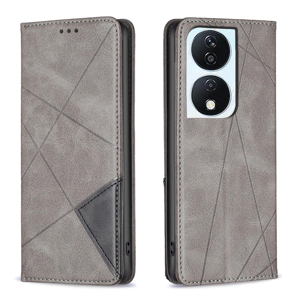 For Honor X7b 4G/90 Smart Phone Case Imprinted PU Leather Cover with Card Holder