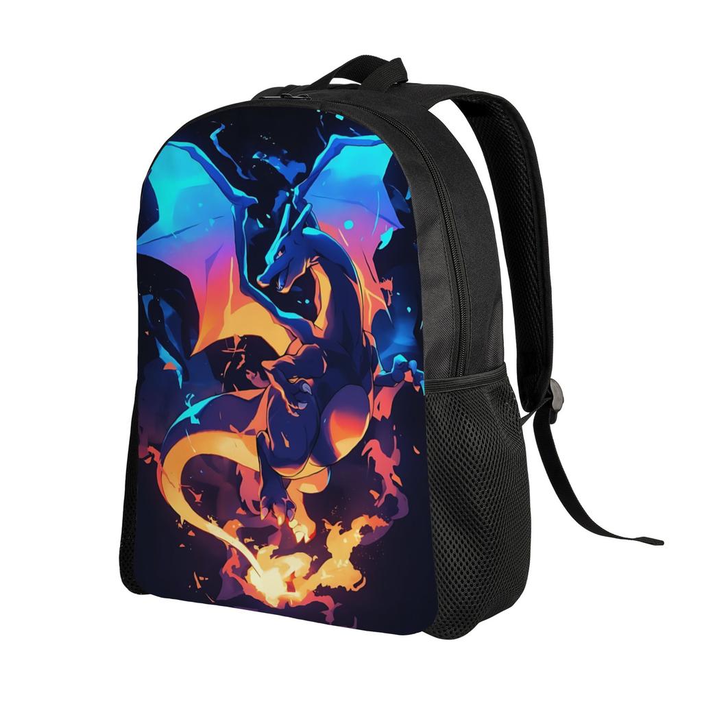 Fashion Backpacks Pokemon Backpack Daypack Charizard Mochila Outdoor Sturdy Shoulder Rucksack