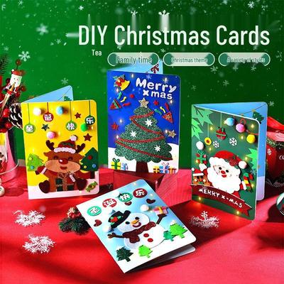 DIY Christmas Card Kit for Kids - Creative Handmade Greeting Supplies