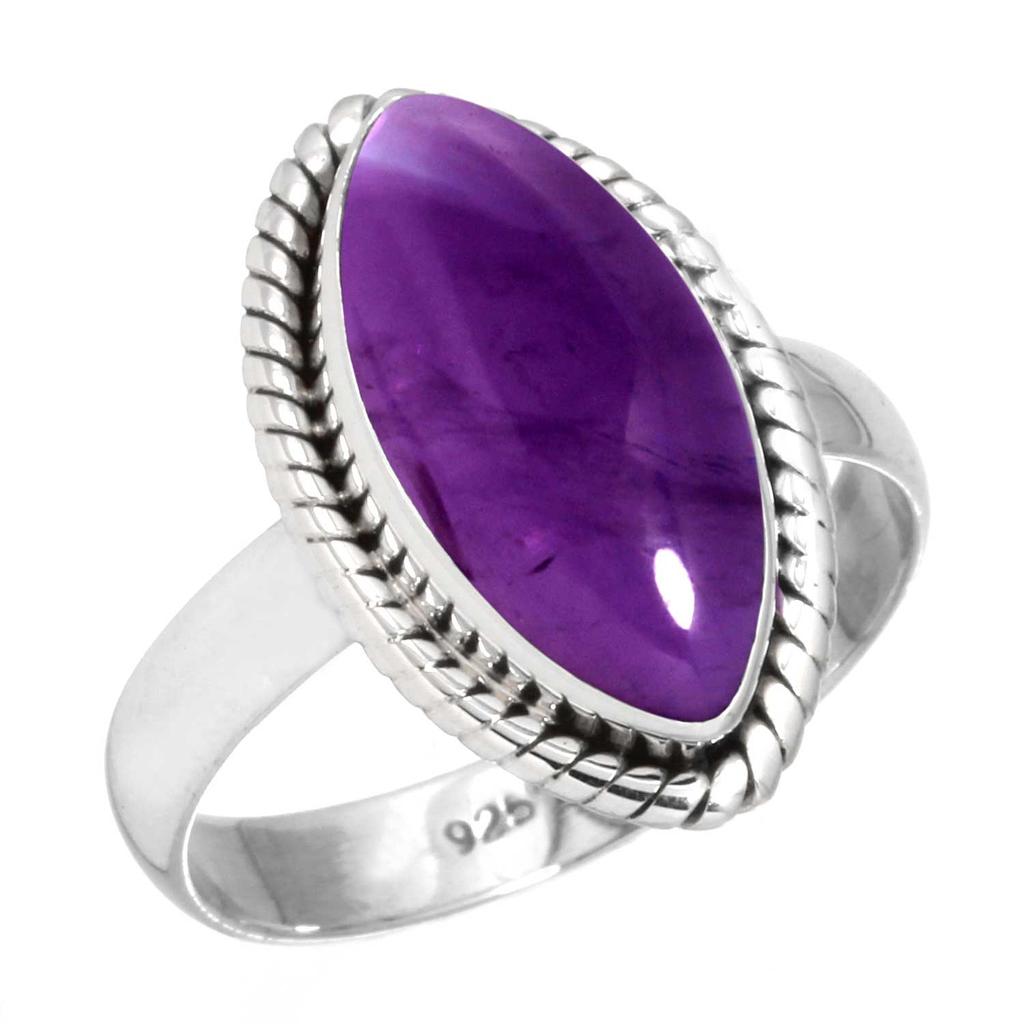 925 Sterlingsilber Ring Damen Edelstein Handgefertigter Schmuck Verlobungsgeschenk Bernstein Amethyst Schwarzer Onyx Karneol Granat Quarz Grüner Onyx Gold Stein Boho