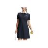 New FILA Short-Sleeved Dresses Women's Dark Flow Black A11W423304F-BK