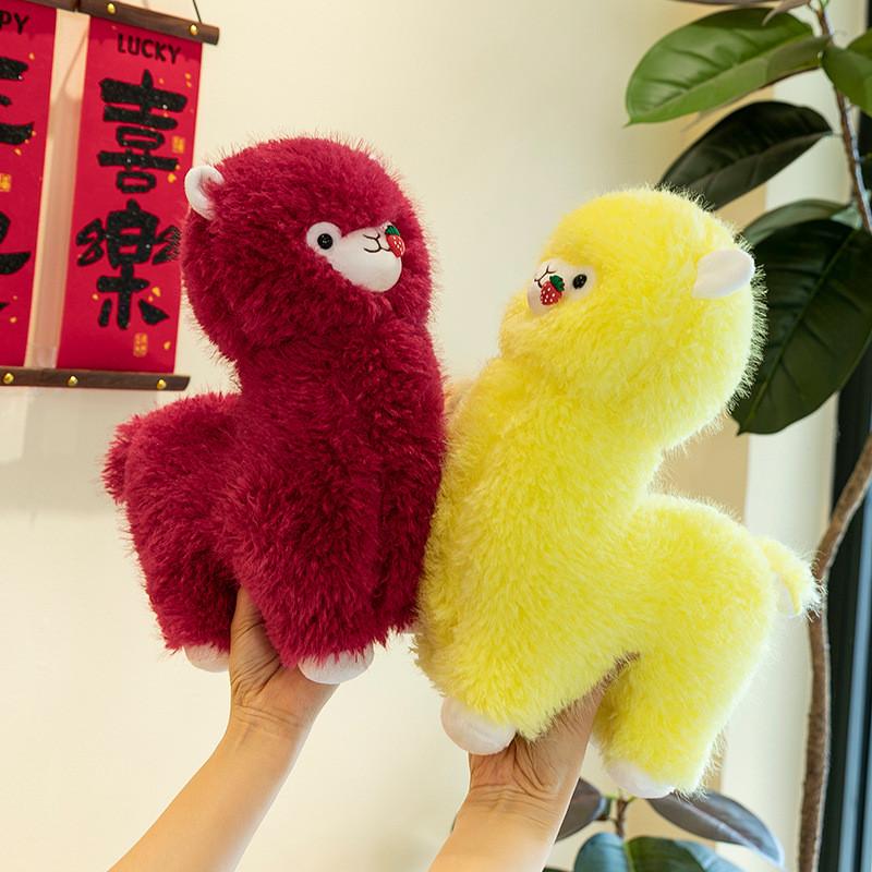 Adorable Strawberry Alpaca Plush Toy Soft And Cuddly Gift For Kids Home Decor