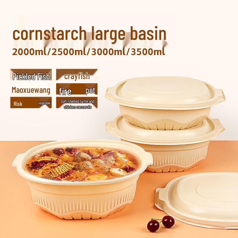 Biodegradable Corn Starch Disposable Meal Box