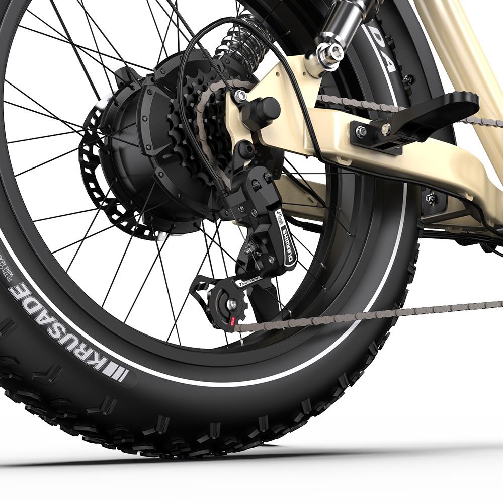 Onesport W77 Electric Bike, 500W Motor, 48V 18Ah Battery, 20*4 inch Tires, 25km/h Max Speed, 90km Range