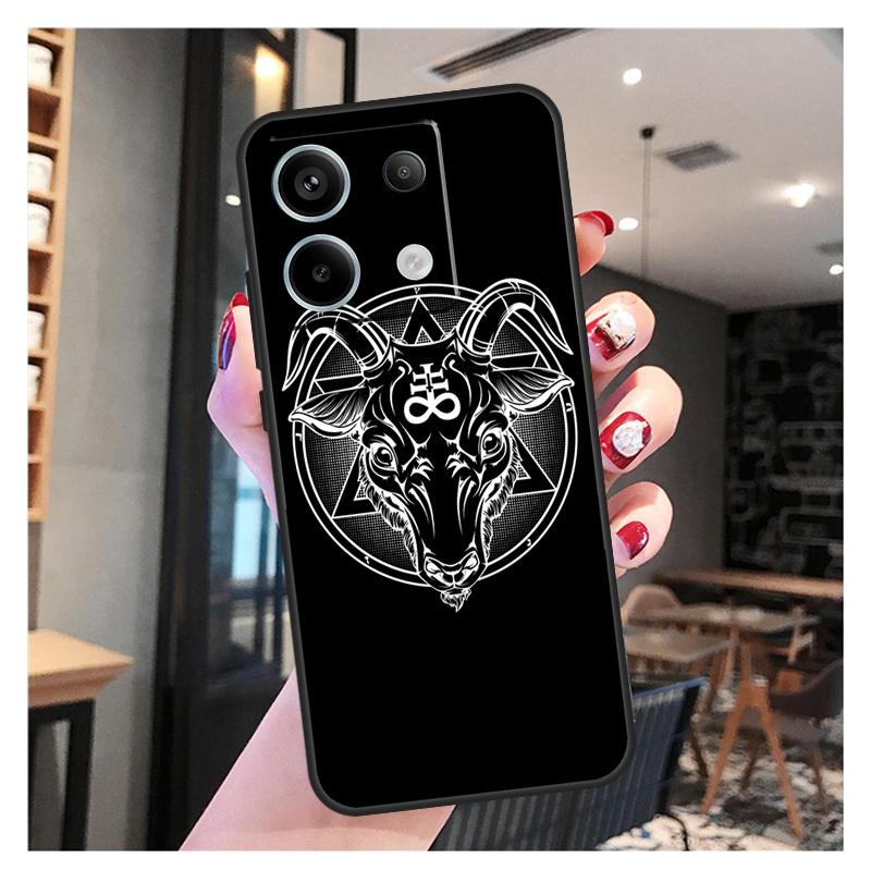 Pentagram Baphomet Satan Case For Xiaomi Redmi Note 13 12 11 9 10 Pro 9S 10S 11S 12S Redmi 13 12 10C 12C 13C Coque