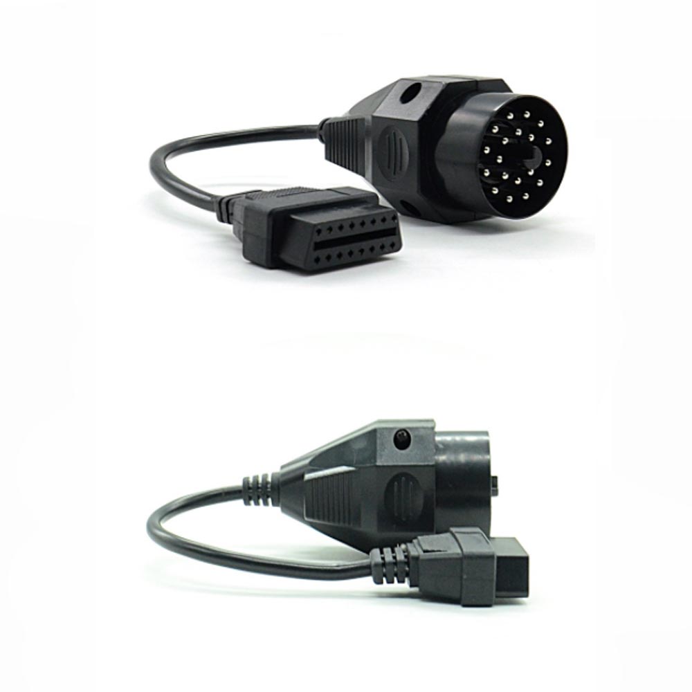 1Pcs Car OBD Extension Cable OBD II Adapter for BMW 20 pin to OBD2 16 PIN Female Connector e36 e39 X5 Z3 for BMW 20pin to 16pin