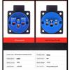 IP54 Waterproof 220V 10A 5-Hole Dustproof Socket with Flip Cover