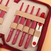 Soft Grip Crochet Hook Set with Case Stainless Steel Knitting Needles for Yarn, Sweaters Includes Ergonomic Handles, Pointed Tips, Scissors
