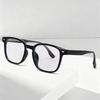 Unisex Transparent Myopia Glasses with Anti-Blue Light, Large Round Frame, Prescription-Compatible, Model 3020.