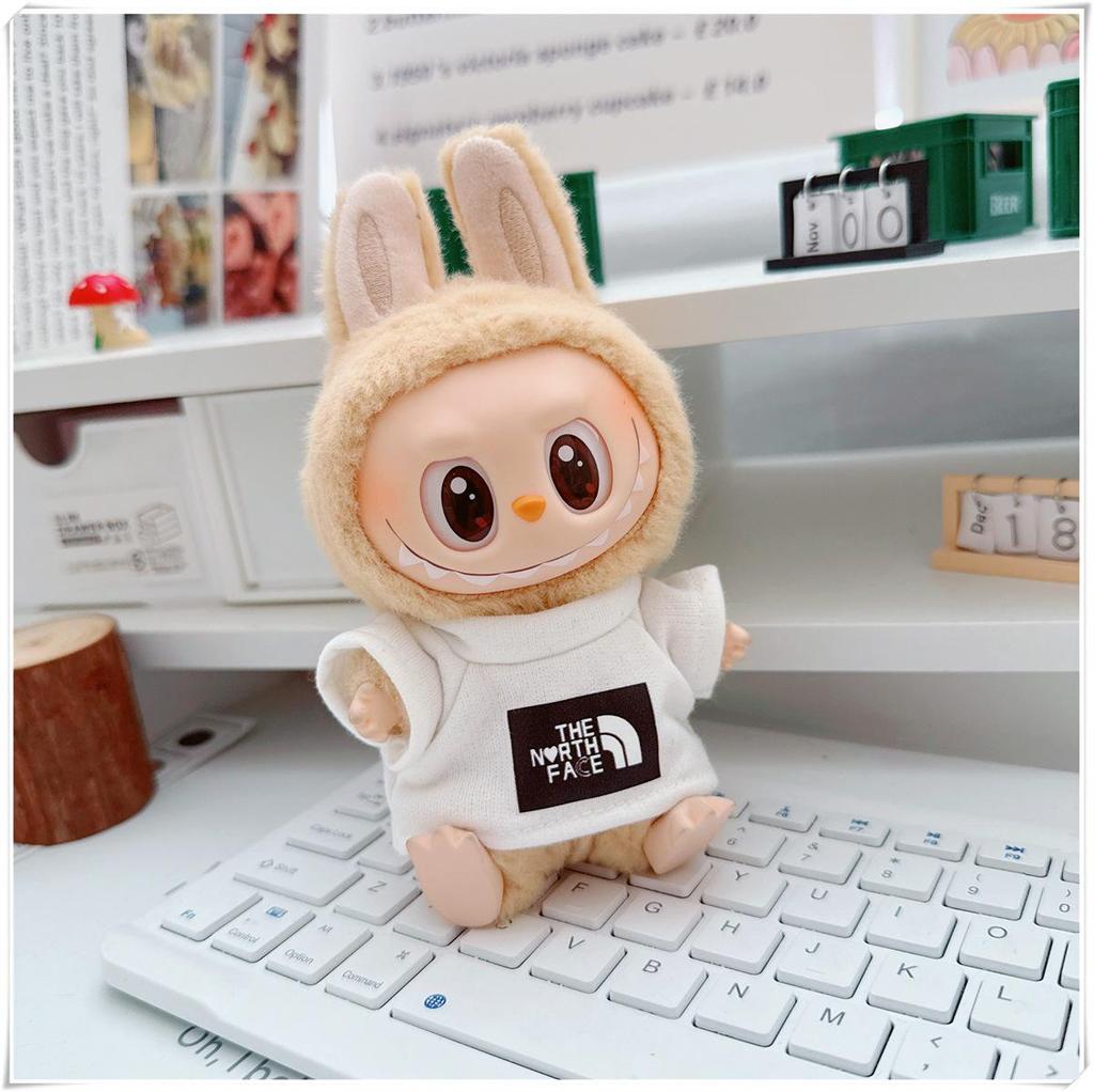17cm Labubu Doll Vinyl Keychain: First & Second Gen Blind Box Clothes Collection