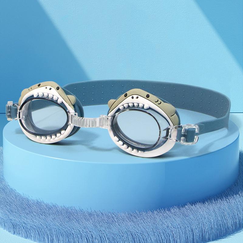 Swimming Goggles Kid Cartoon Cute HD Waterproof Fogproof Swim Eyewear Adjustable Mirror Strap Water Sport Colorful Goggles