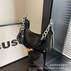Popular chain underarm small bag women's 2025 new fashion shoulder bag foreign style explosion double shoulder strap crossbody