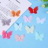 Double-layer Organza Fabric Butterfly Appliques Clothes Sewing Patch  Bridal Hair Accessories