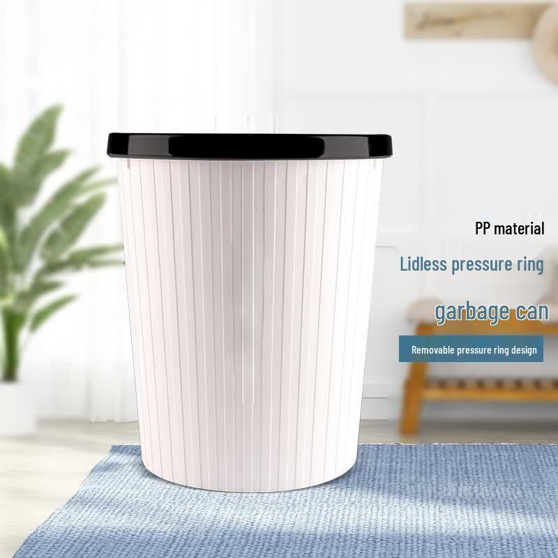Simple Lidless Pressing Ring Waste Bin