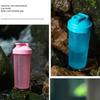 1pc Portable Protein Shaker 400ml/600ml Fitness Bottle with Whisk Ball for Fitness Enthusiasts Athletes For Outdoor Gym Sports