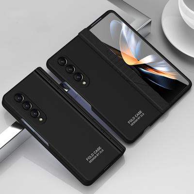 Voor samsung fold5 Anti-Drop Beschermende Opvouwbare Tas Hoes voor Samsung Galaxy Z Fold 5 Fold5 Zfold5 5G Gehard Glas Film Coque