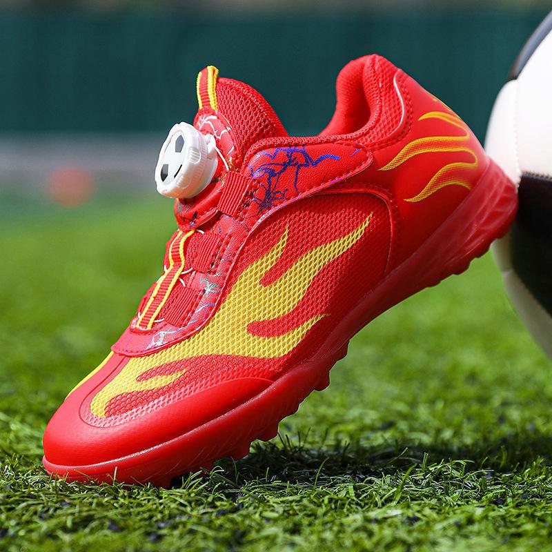 Summer Mesh Children's Football Shoes, Mesh Broken Nails, Primary School Boys and Girls Professional Football Training Shoes