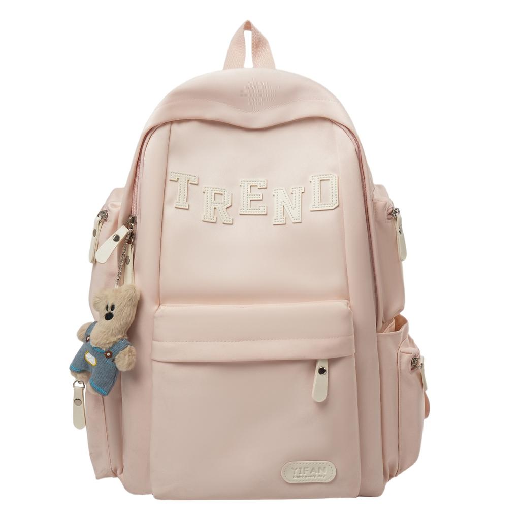 Schoolbag1011 Summer New High-value Korean College Style Casual Simple Backpack Couple Lightweight Large-capacity Backpack
