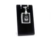 Keeshond, Dutch Barge Dog, Smiling Dutchman – Crystal Dog Pendant, Photo Necklace |