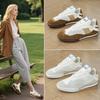 Women's Maillard Style New Retro Leather Spring and Summer Flat-bottomed Mesh Casual Board Shoes