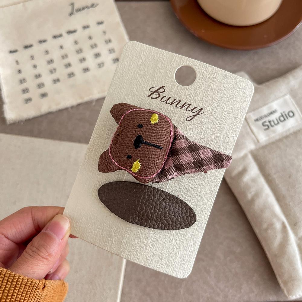 

2pcs Pink Coffee Plaid Bow Hair Clip Hairpin Sweet Girl Love Bangs Side Clip Hairpin Children s Hairpin Kids Hair Accessories