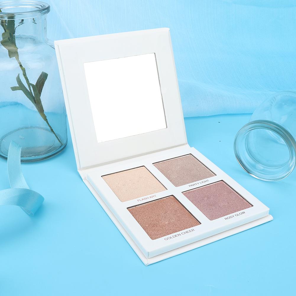 4 Colors Highlighter Powder Face Contour Bronzers Brightening Concealer Makeup Tool