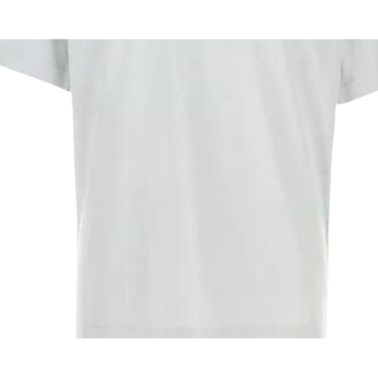 STONE ISLAND Koszulka z krótkim rękawem i okrągłym dekoltem z logo Unisex Biała L1S152100030S0115