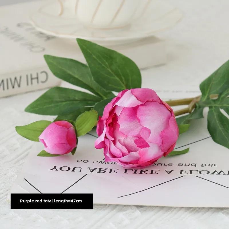 1 Stück Künstliche Blumenstrauß Wunderschöne Seidenpfingstrose Hochzeit Zuhause Tischdeko Arrangement Kunstpflanzen Valentinstag Geschenk Günstig