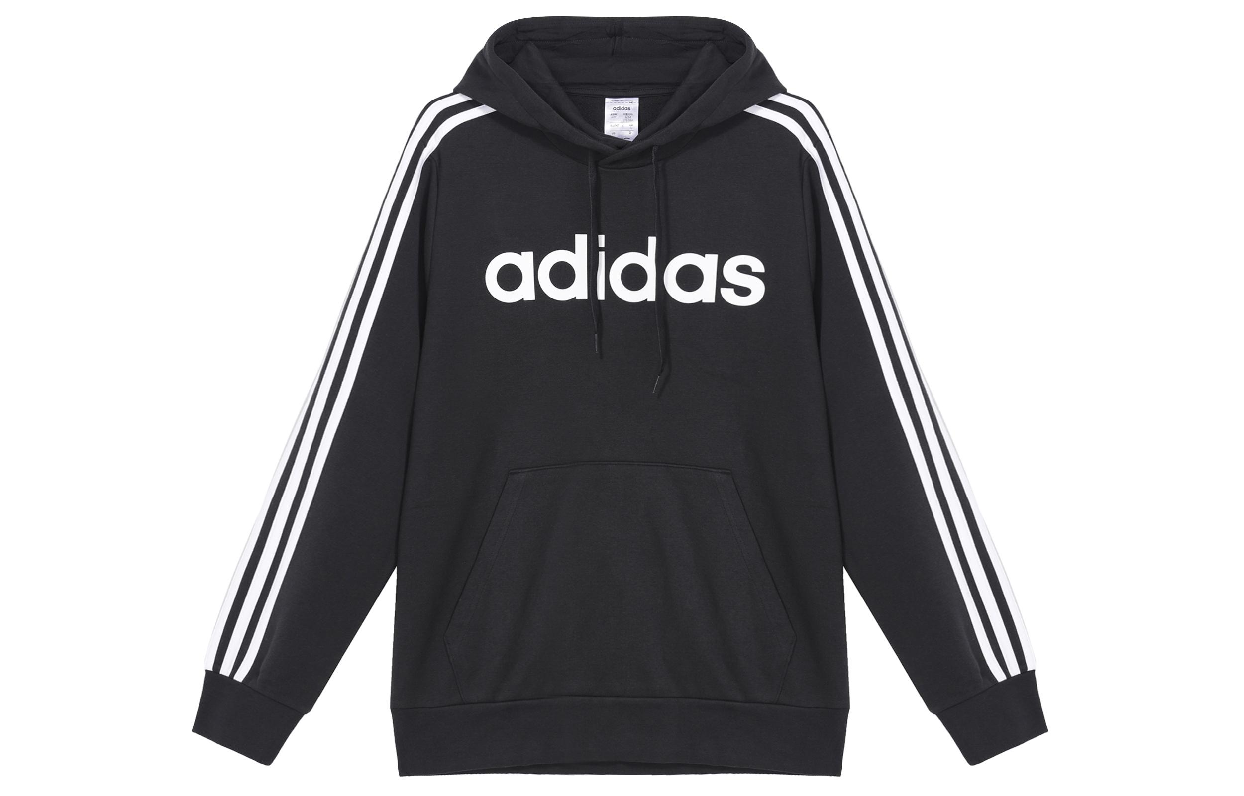 Adidas ESSENTIALS Pullover Fleece Lined Thermal Casual Sports Sweatshirt Men s Black DQ3096 S