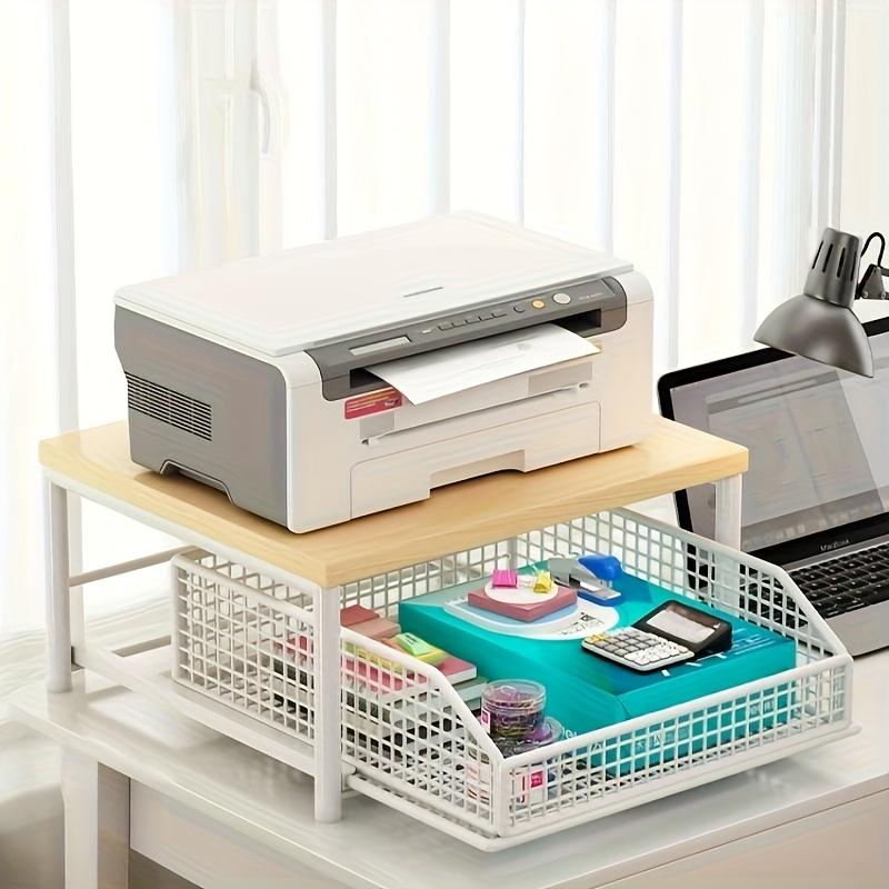 Modern kitchen microwave rack storage organizer, space-saving countertop storage rack that can store appliances, tableware.