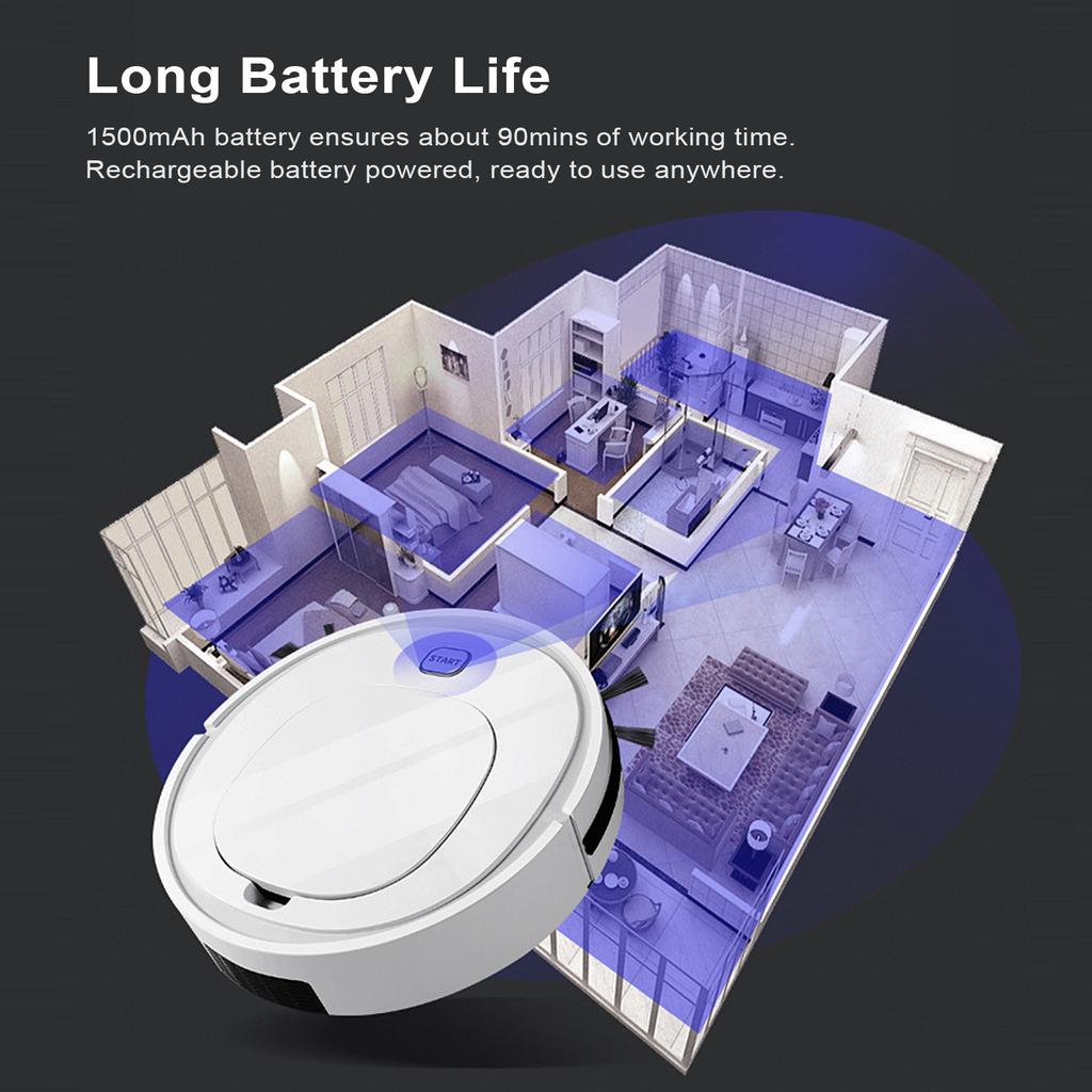 Intelligent Sweeping Machine Vacuum Cleaner Sweeper Robot with Mop Cloth Cleaning Appliances Home Dust Collector Built
