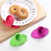 2PCS Silicone Insulated Finger Covers Oven Microwave Insulated Gloves High Temperature Resistant Thickened Insulated Mat Gift