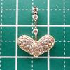 [Used] K18 Diamond Heart Pendant Top / J55-40