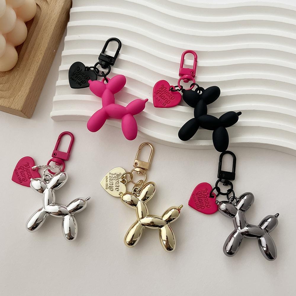Ins Stil Liebe Ballon Hund Schlüsselanhänger Paar Schlüsselanhänger DIY Tasche Anhänger Dunkel Cooles Mädchen Anhänger