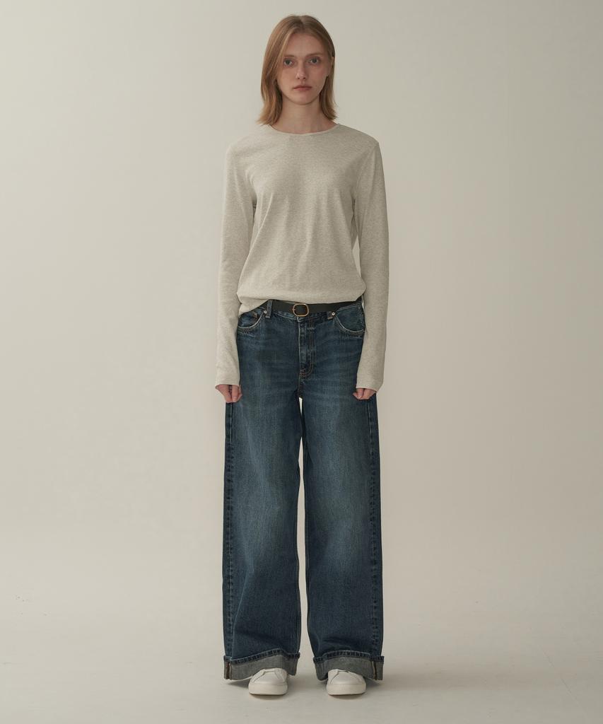 Mot Double Stitch T-Shirt - Oatmeal