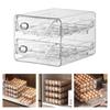 Transparent Egg Holder Double Layer Egg Container Creative Egg Preservation Box  Fresh Keeping