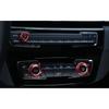 Fit For BMW F20 F21 F22 F23 Red Aluminum Middle Console Ac Knob Cover Trim 3PCS