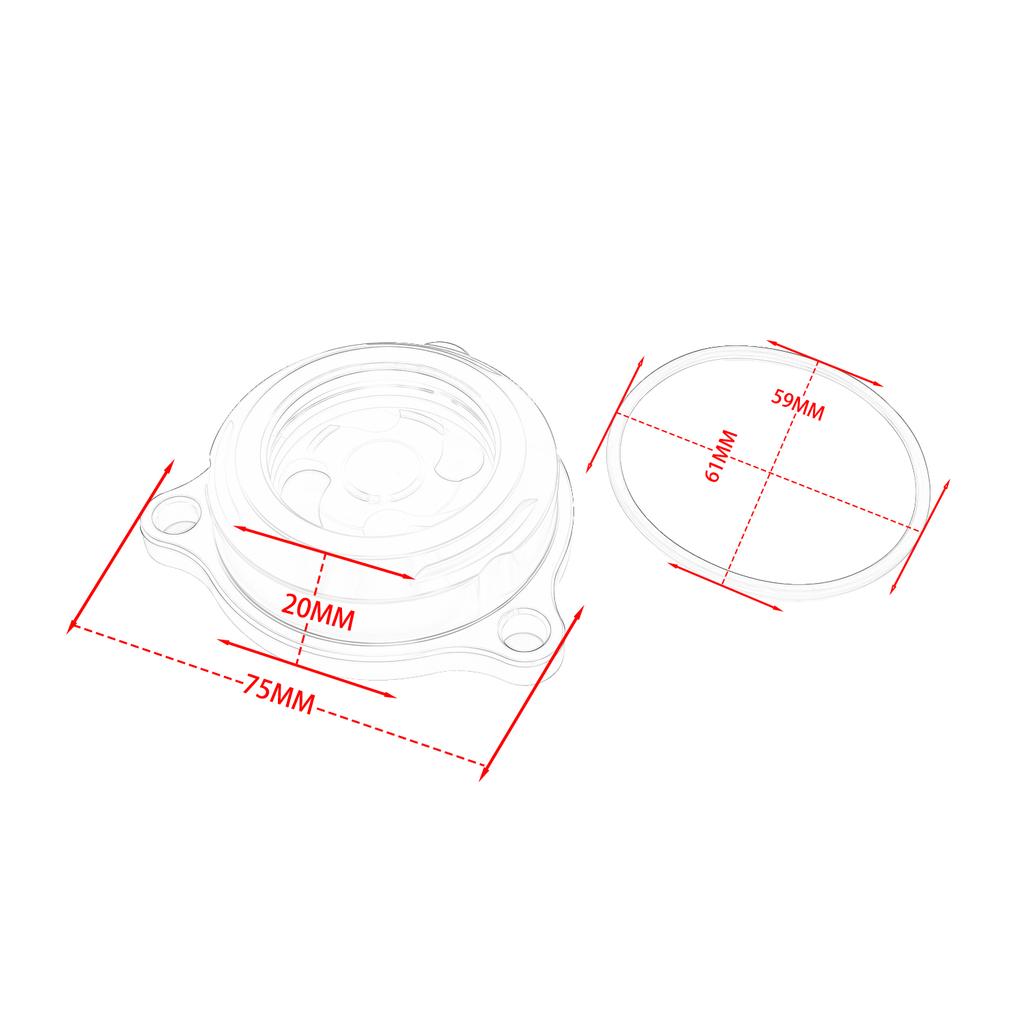 Engine Oil Filter Clear Cover For SUZUKI DRZ400 400E 400S 400SM 2000-2024 Motorcycle Dirt Bike CNC Parts
