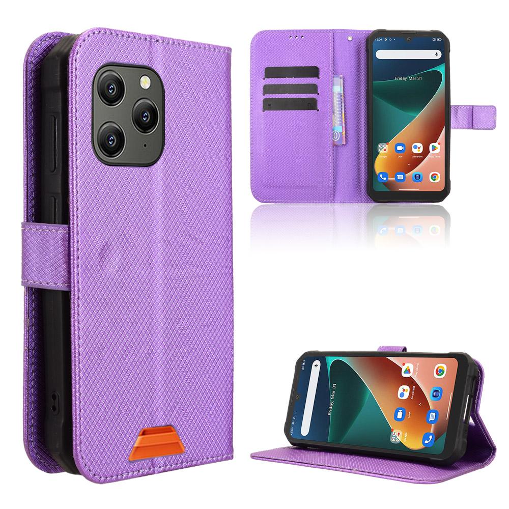 For Blackview BV5300 Pro/Blackview BV5300 Plus/Oscal S70/Oscal S70 Pro/Blackview BV5300 Leather Wallet Case with Strap Diamond Texture Phone Cover